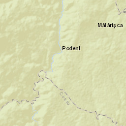 Comuna Podeni Street Map