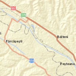 Comuna Bâlteni Street Map