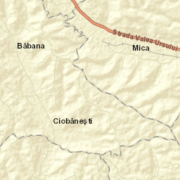 Comuna Băbana Street Map