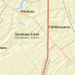 Comuna Glodeanu-Sărat Street Map