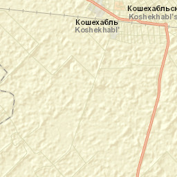 Koshekhabl’ Street Map
