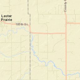 Lester Prairie Street Map