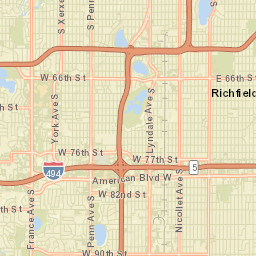 Bloomington Street Map