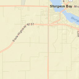 Sturgeon Bay Street Map