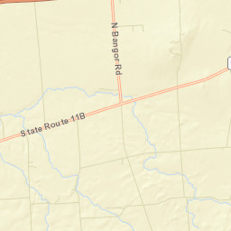West Bangor New York Street Map