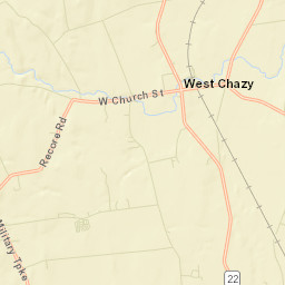 West Chazy New York Street Map