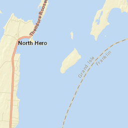 Grand Isle County Street Map