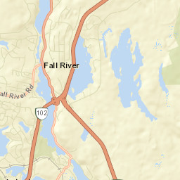 Fall River Street Map