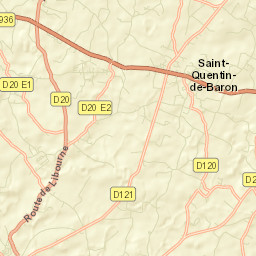 Saint-Quentin-de-Baron Street Map