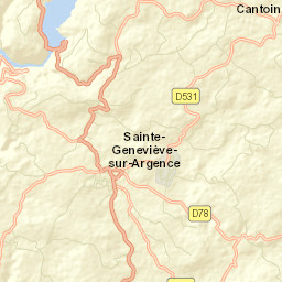 Sainte-Geneviève-sur-Argence Street Map
