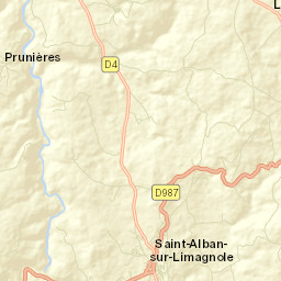 Saint-Alban-sur-Limagnole Street Map