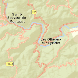 Saint-Sauveur-de-Montagut Street Map