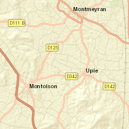 Upie Street Map