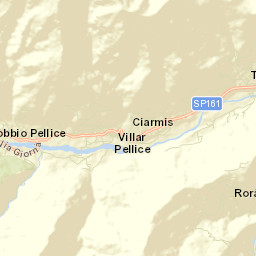 Villar Pellice Street Map
