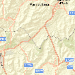 San Damiano d'Asti Street Map