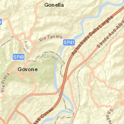 Govone Street Map
