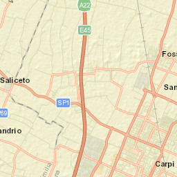 Carpi Centro Street Map