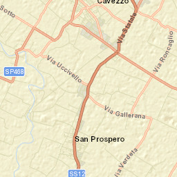 Cavezzo Street Map