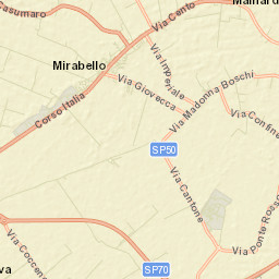 Mirabello Street Map