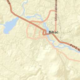 Bihać Street Map