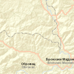 Bronzani Majdan Street Map