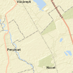 Comuna Perşinari Street Map