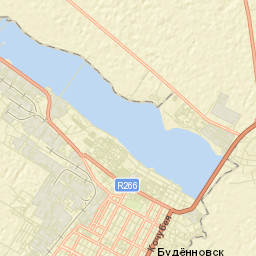 Budënnovsk Street Map