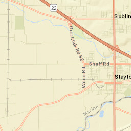 Stayton Street Map