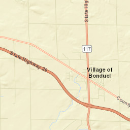 Bonduel Street Map