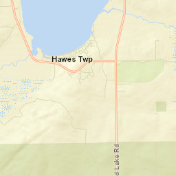Hubbard Lake Street Map