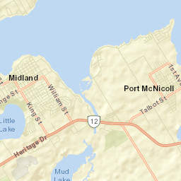Midland Street Map