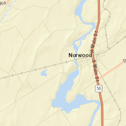 Norwood New York Street Map
