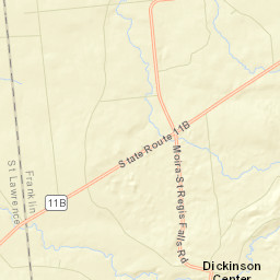 Dickinson New York Street Map