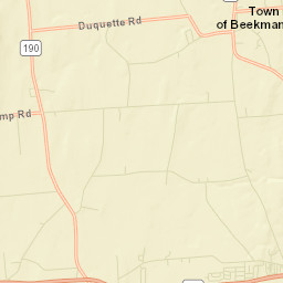 West Beekmantown New York Street Map