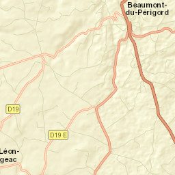 Beaumont-du-Périgord Street Map