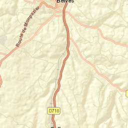 Belvès Street Map