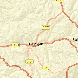 Le Vigan Street Map