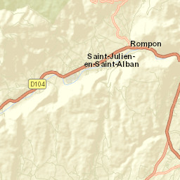 Saint-Julien-en-Saint-Alban Street Map