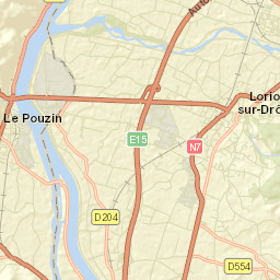 Le Pouzin Street Map