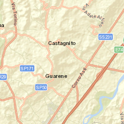 Castagnito Street Map