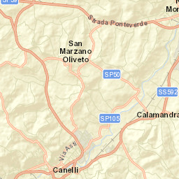 Calamandrana Street Map