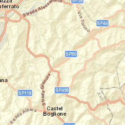 Castel Rocchero Street Map