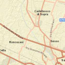 Cadelbosco di Sopra Street Map