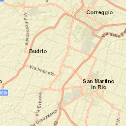 Correggio Street Map