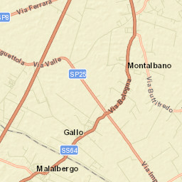 Malalbergo Street Map