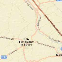 San Bartolomeo In Bosco Street Map