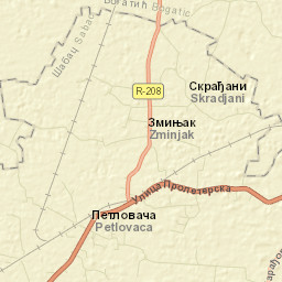 Zminjak Street Map