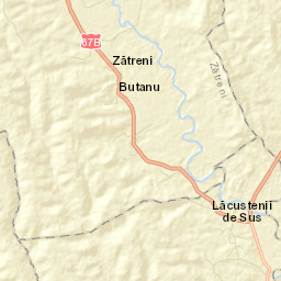 Comuna Zătreni Street Map