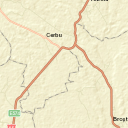 Albota de Jos Street Map
