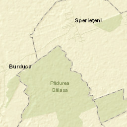 Speriețeni Street Map